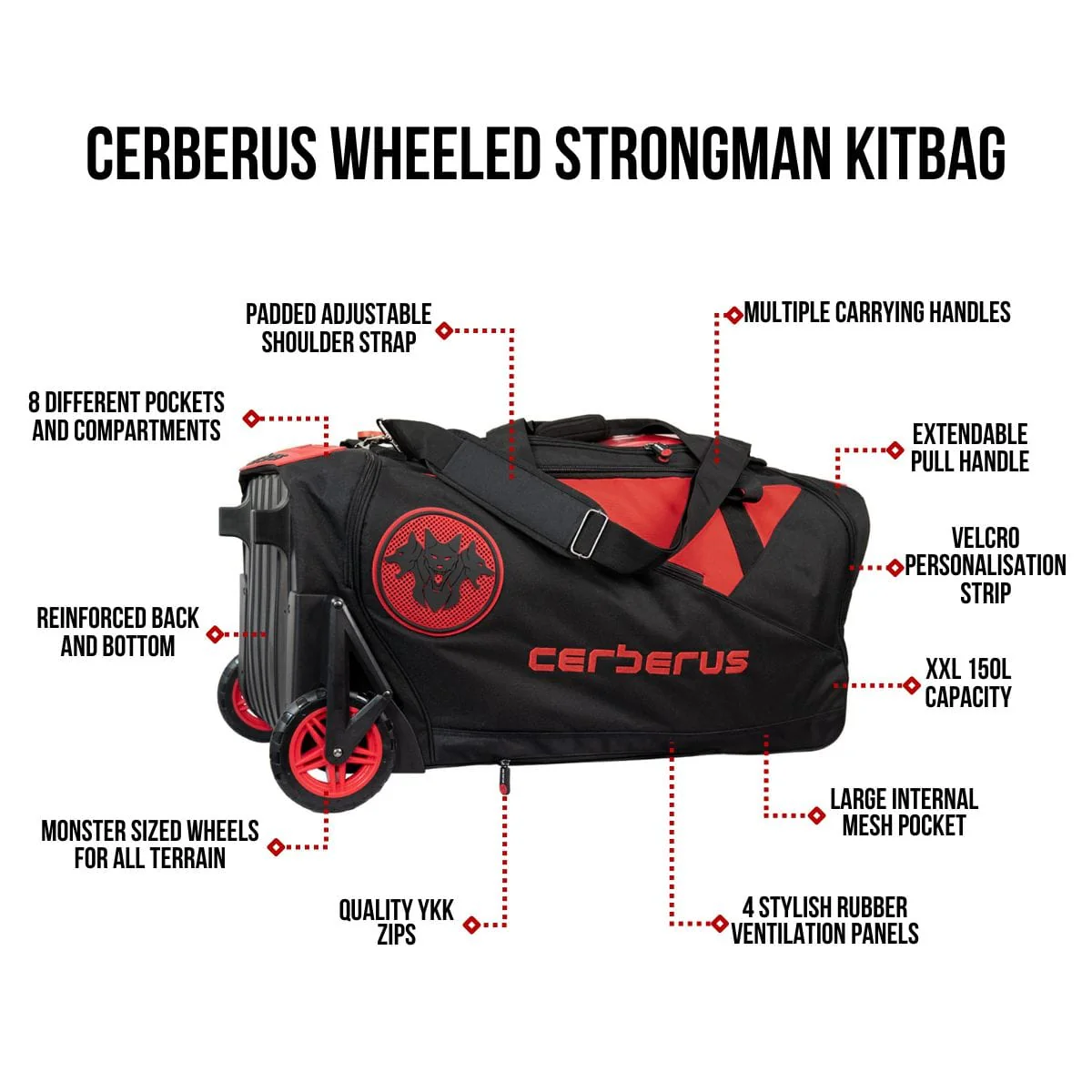 CERBERUS Wheeled Strongman Kit Bag - Image 10