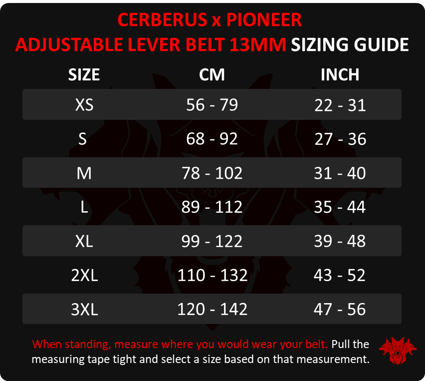 CERBERUS X Pioneer Adjustable Lever Belt (13mm) - Image 4