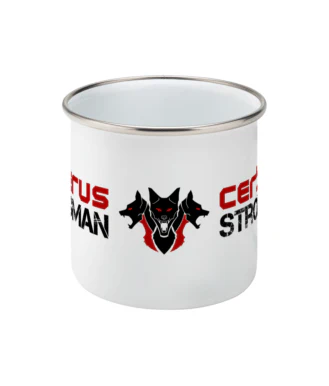 Strongman Enamel Mug - Image 2